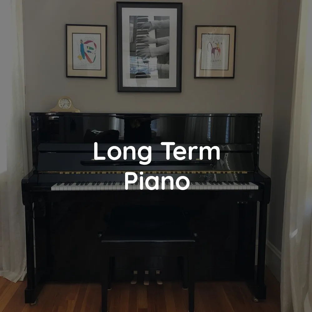 An upright piano standing against a wall in a home